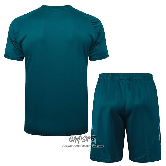 Chandal del Cruzeiro 2024-2025 Manga Corta Verde Pantalon Corto